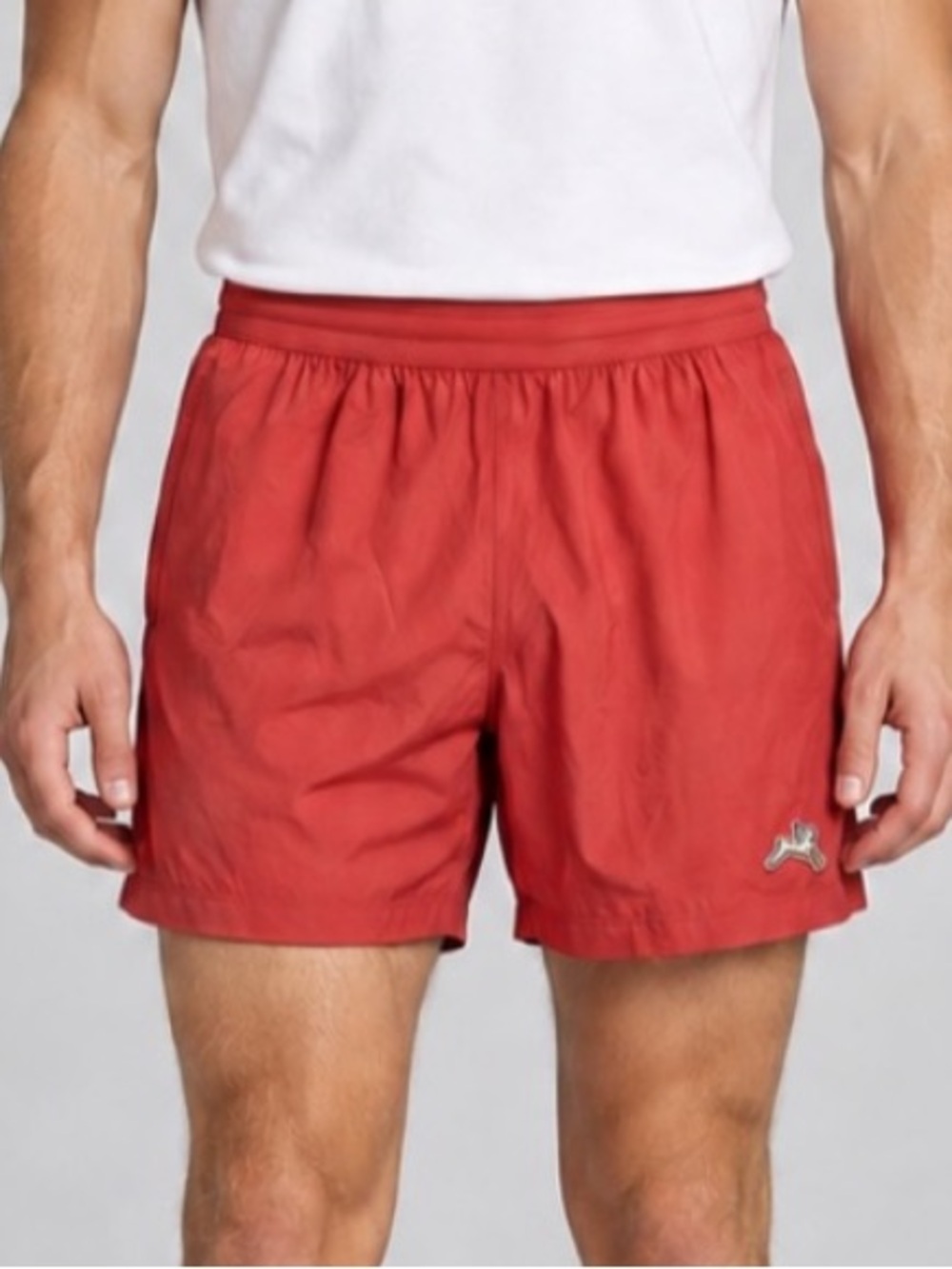Tracksmith Men’s Red Running Athletic Shorts Size Medium 34768